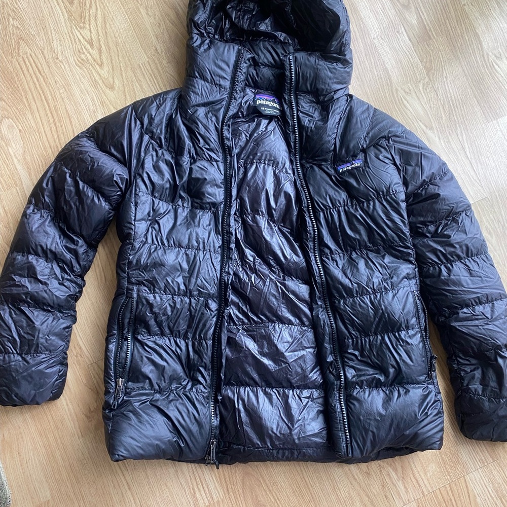 Patagonia Ultra Warm Fitz Roy Down Parka Hood Zip Jacket XS $550 MSRP 800 Fill - Picture 5 of 5